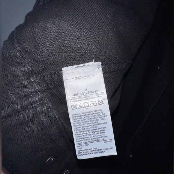 Gap Black Oversized Jean Jacket - Picture 7 of 7